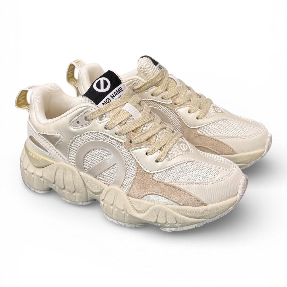 Sneaker No Name Krazee runner bianca beige<BR/> 
