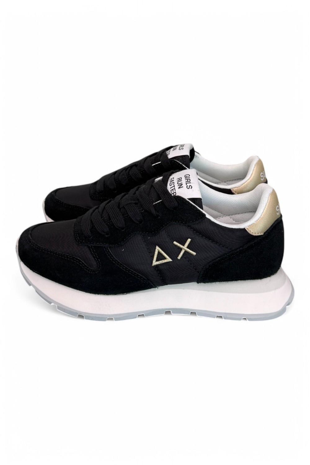 Sneaker donna SUN 68 ALLY black gold silver 