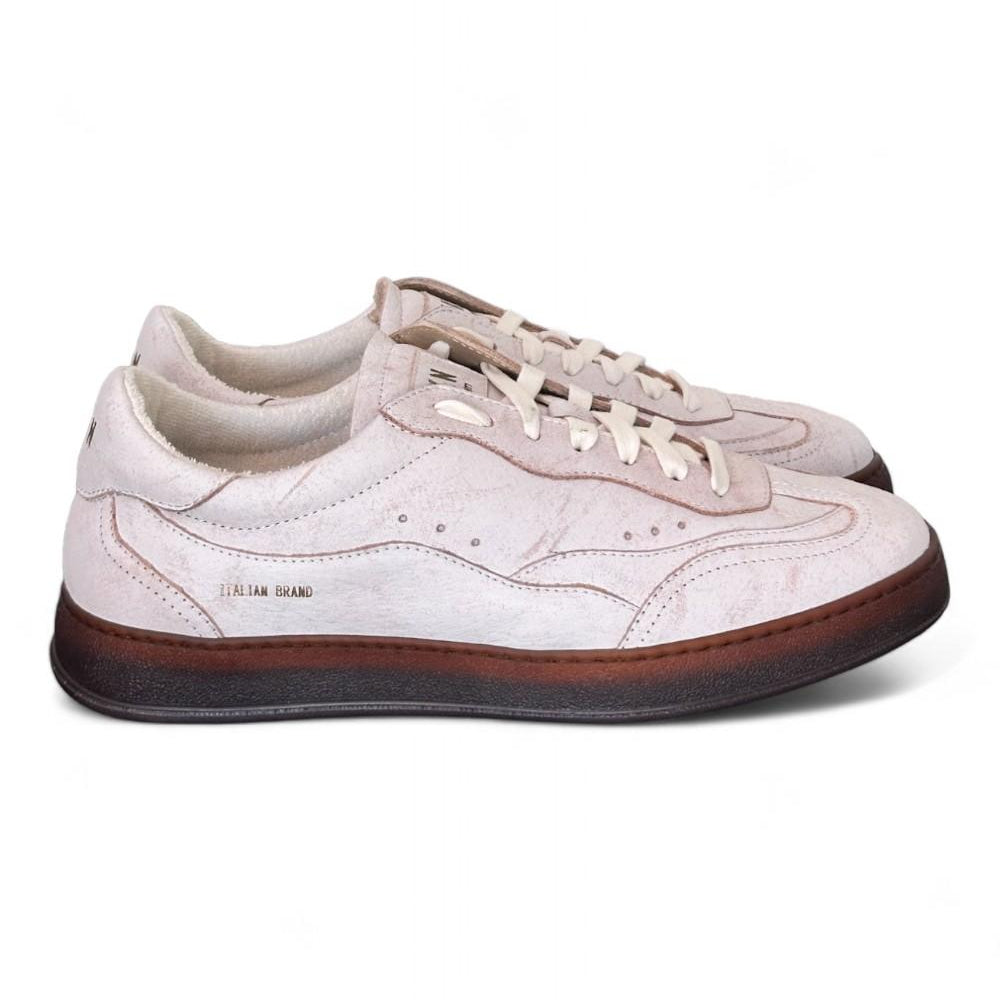 Sneaker uomo Stokton venus bianco latte vintage 
