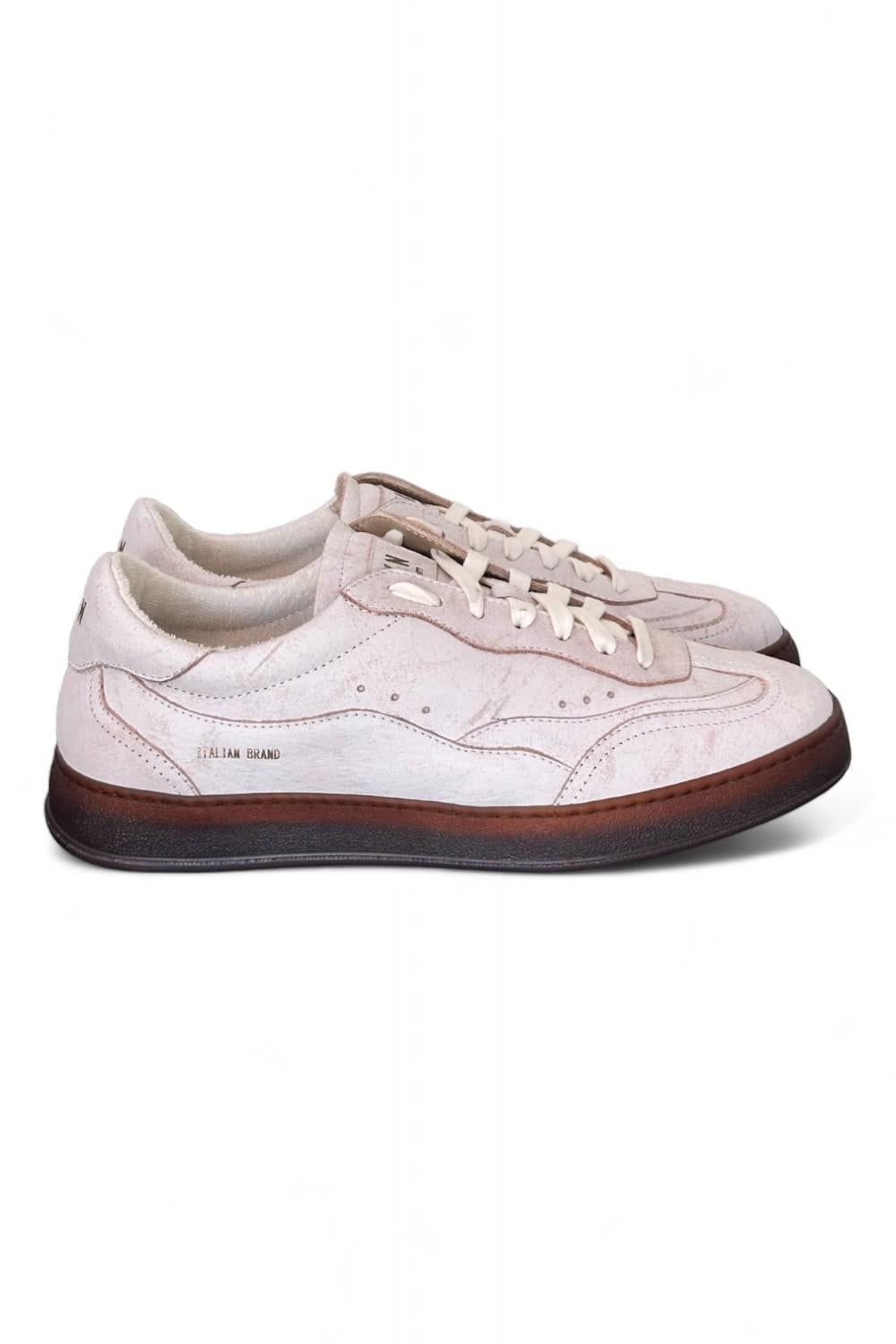 Sneaker uomo Stokton venus bianco latte vintage 