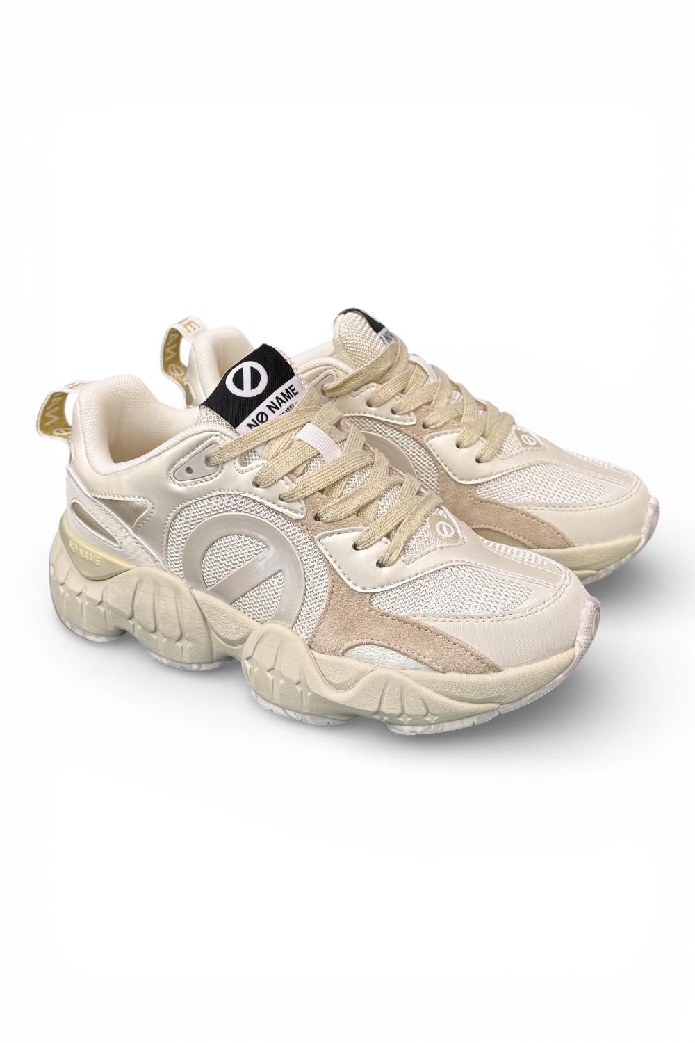 Sneaker No Name Krazee runner bianca beige<BR/> 
