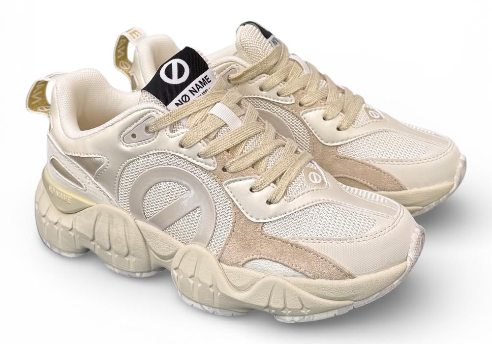 Sneaker No Name Krazee runner bianca beige<BR/> 