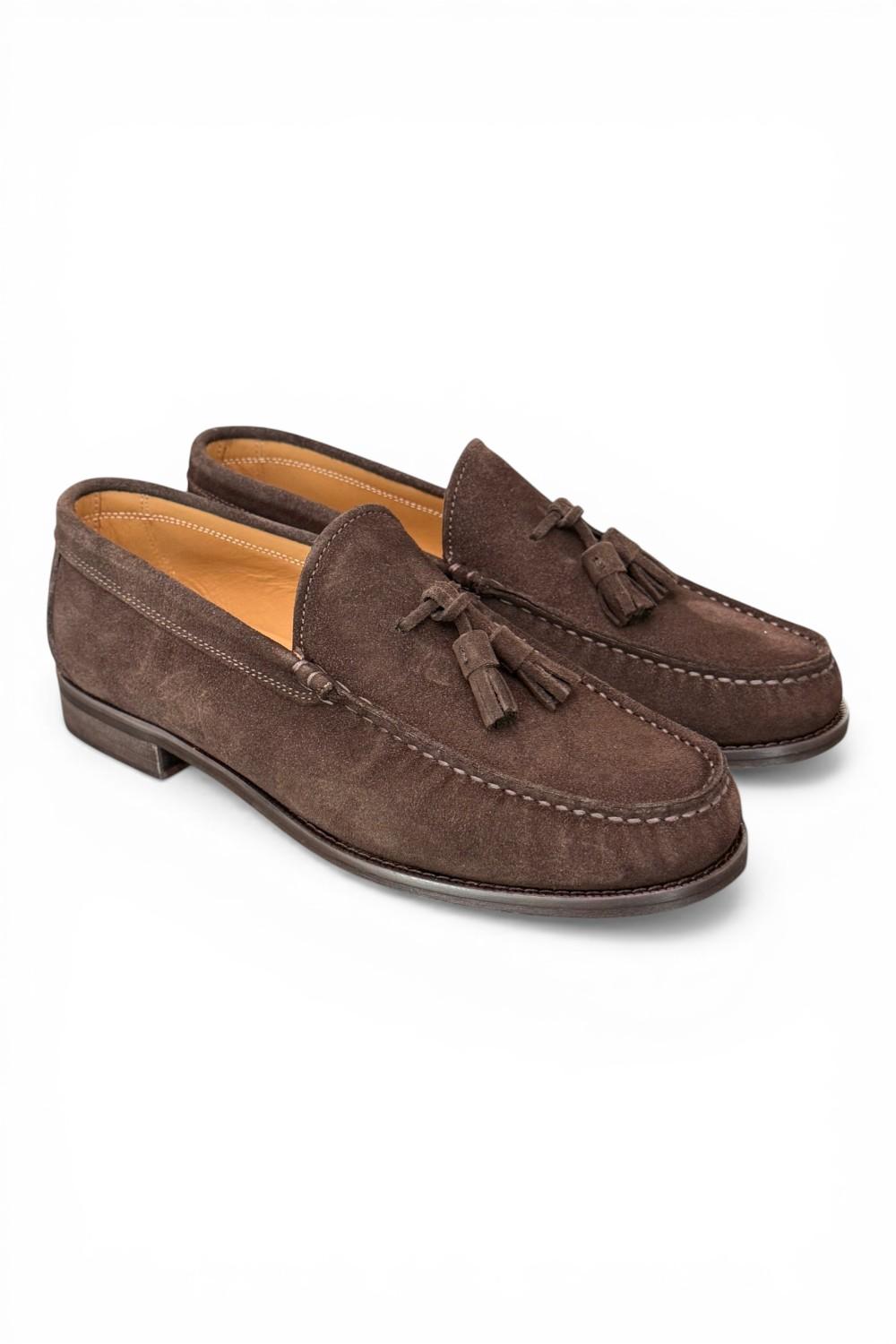 Mocassino mappetti suede testa di moro Kebo 