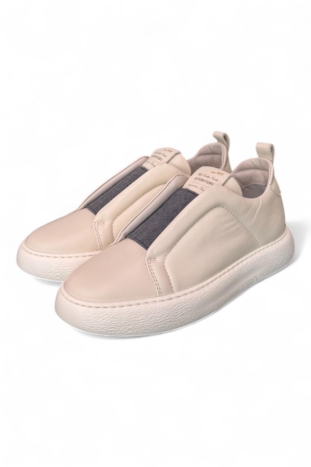 Sneaker slip on nappa panna Stokton 