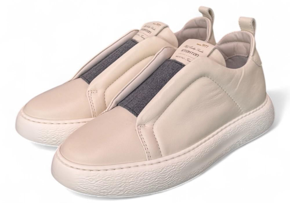 Sneaker slip on nappa panna Stokton 
