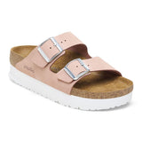 Ciabatta Arizona Papillio birkenstock pink nabuk leahter platform 