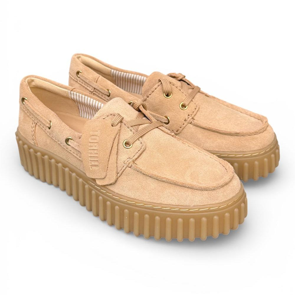 Barca Clarks Boat Cleyhill Torhill suede beige 
