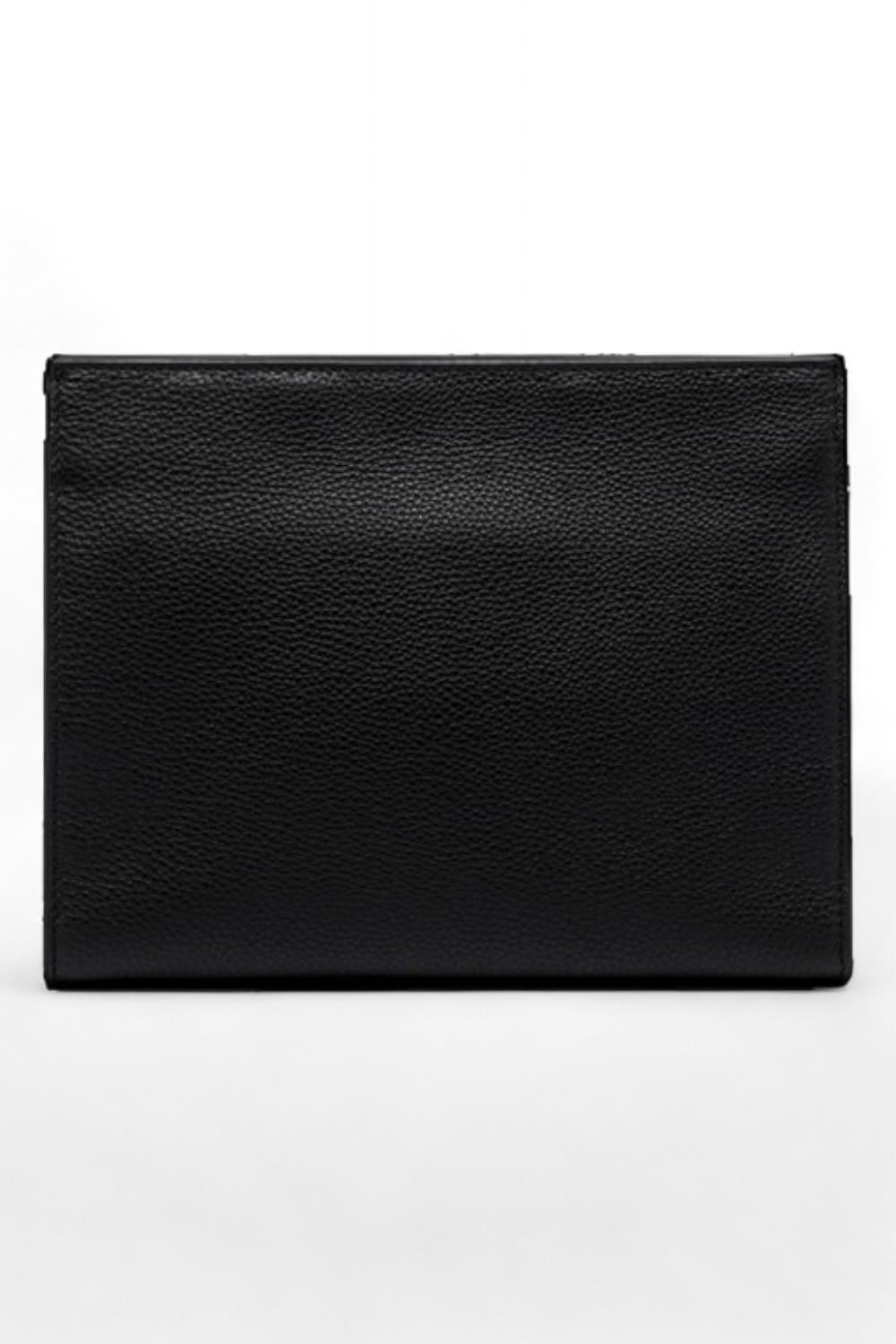 Pochette uomo donna pelle nera Gianni Chiarini 