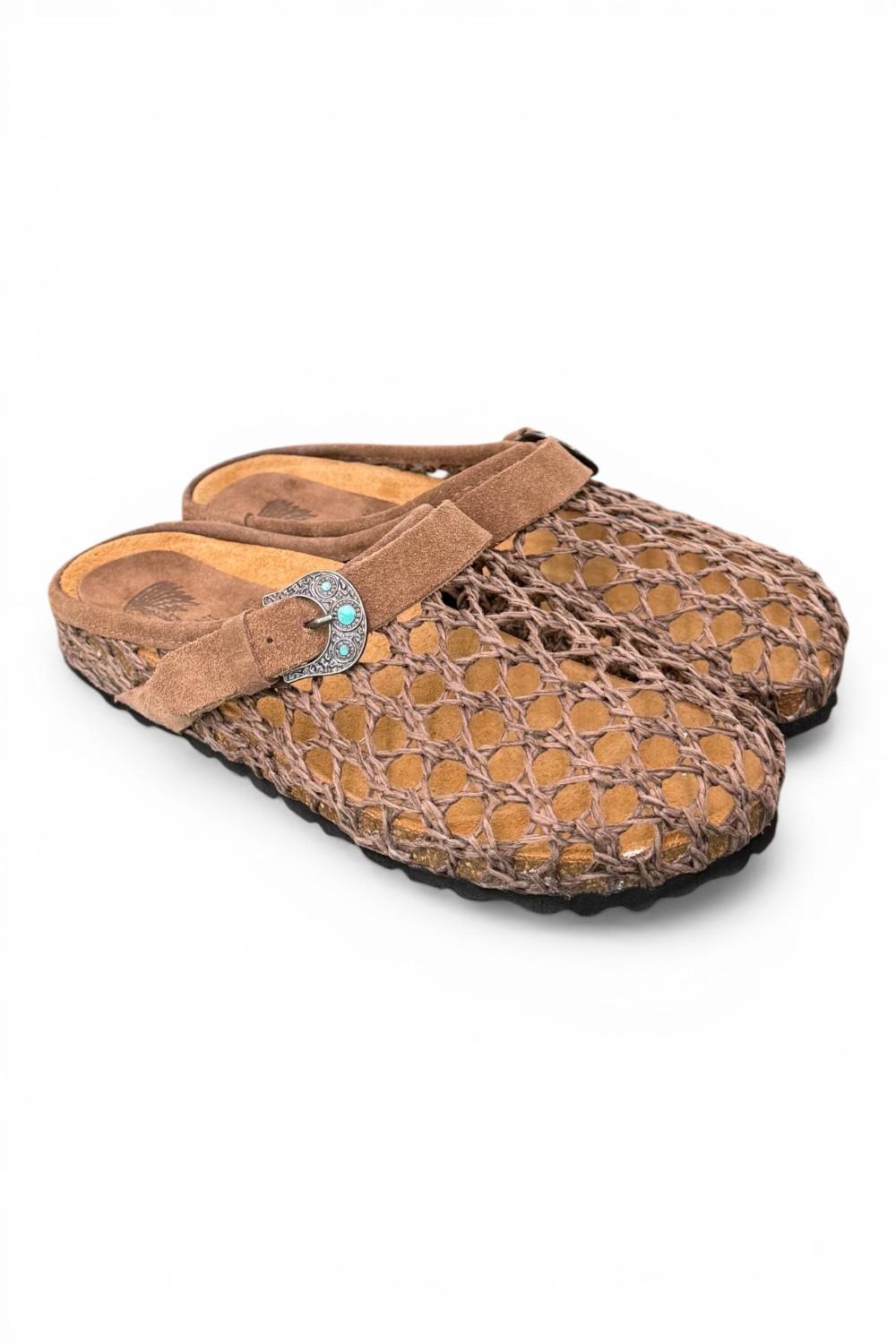 Sabot rete marrone Taji by Lagoa 