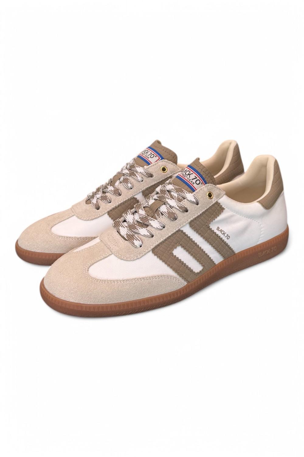 Sneaker uomo ghost bianca taupe Back 70<BR/> 