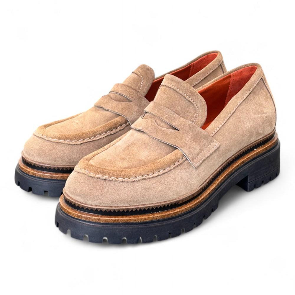 Mocassino donna suede beige Mjus<BR/> 