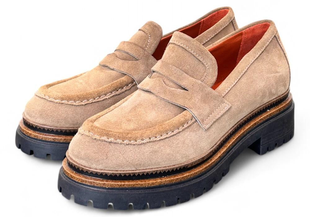 Mocassino donna suede beige Mjus<BR/> 