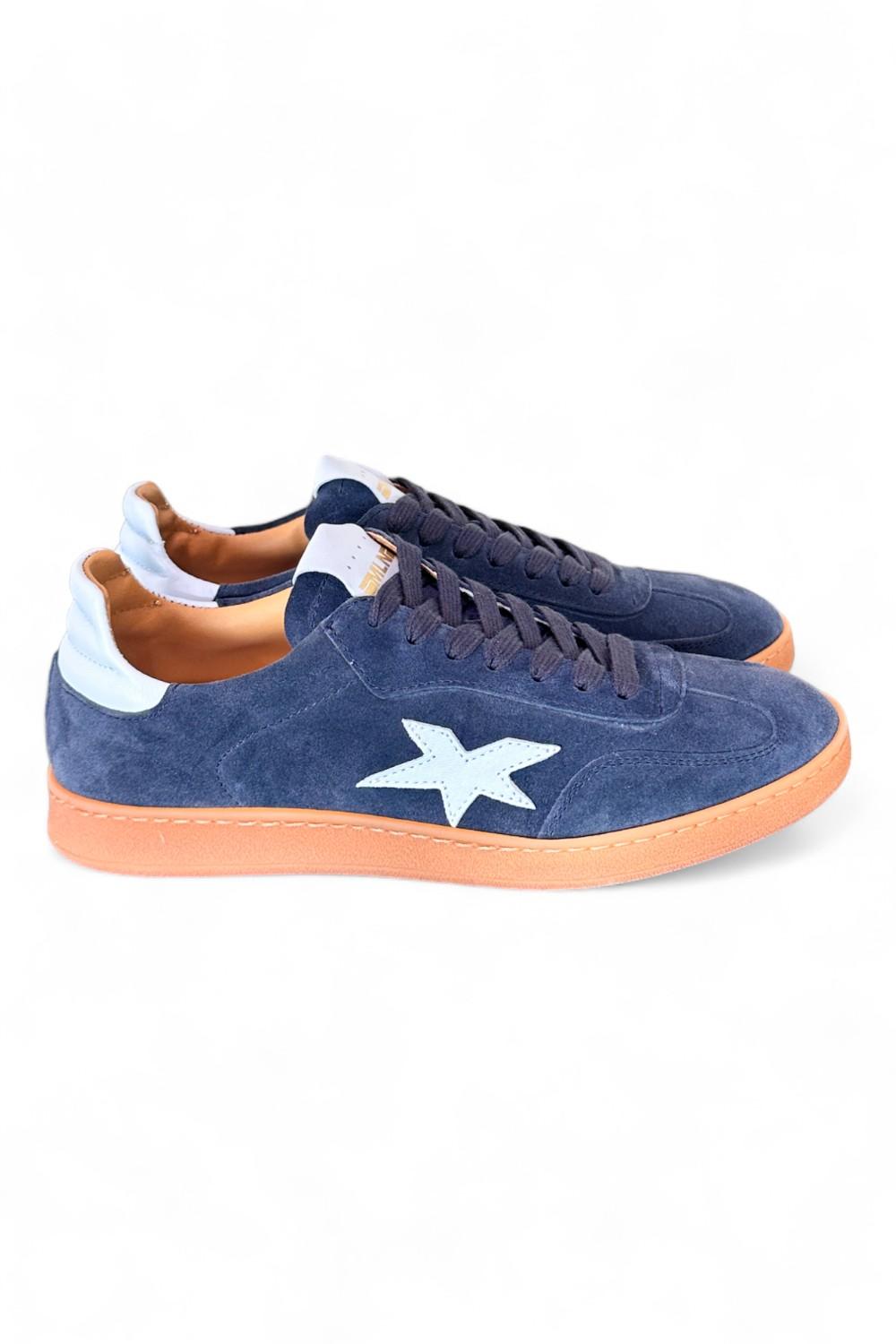 Sneaker uomo stella suede blu Meliné<BR/> 
