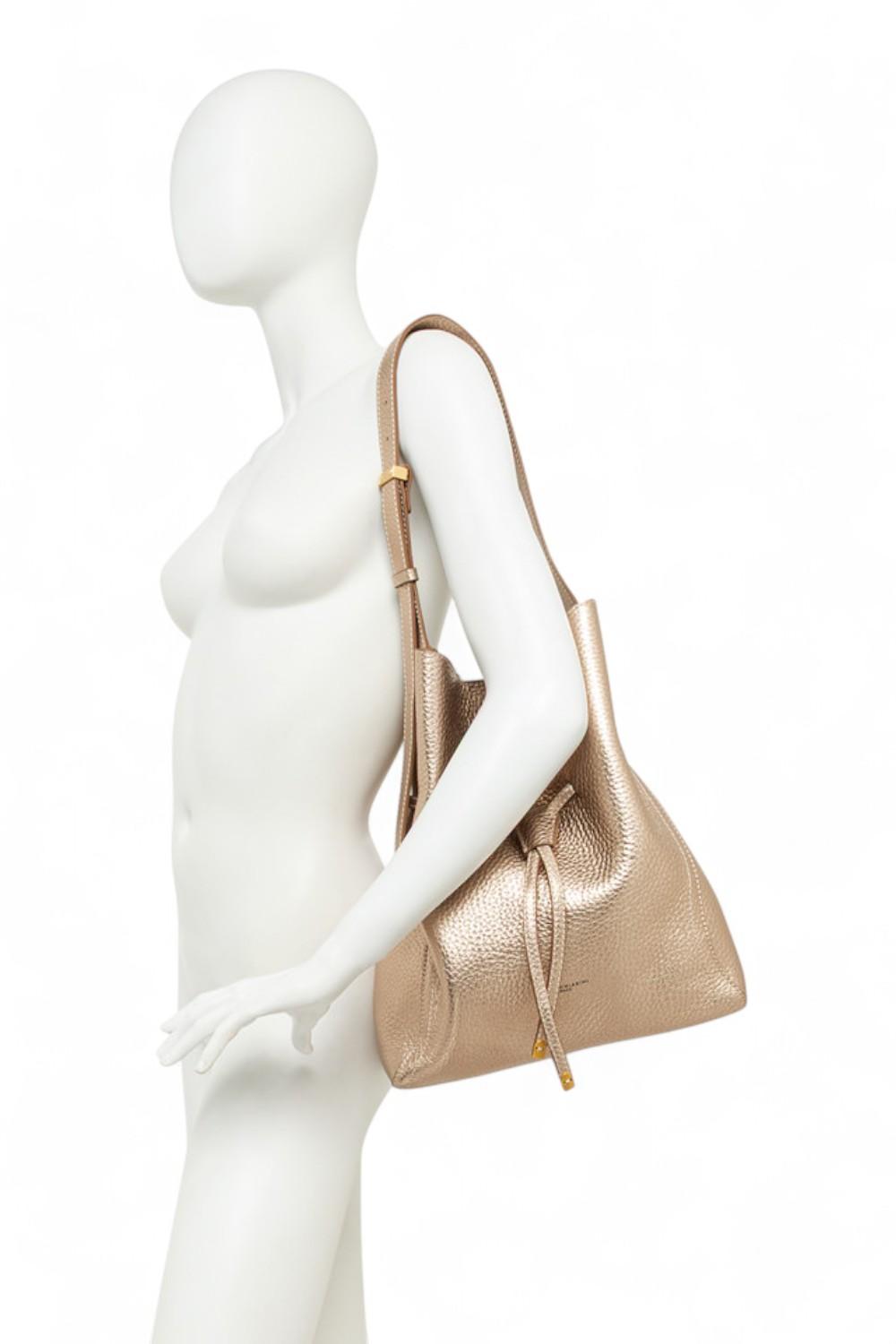 Secchiello Sienna pelle cuoio Gianni Chiarini<BR/> 