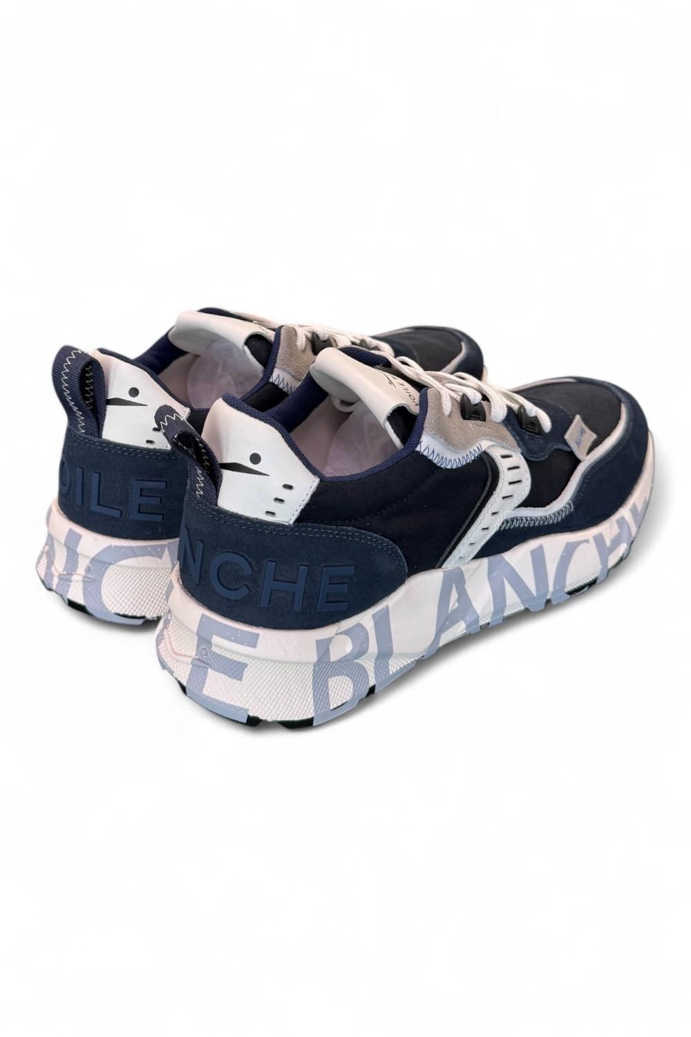 Sneaker uomo Club 01 Blu Voile Blanche<BR/> 