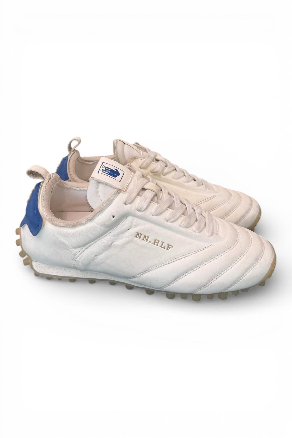 Sneaker sokker pelle bianca blu Nine an Half<BR/> 