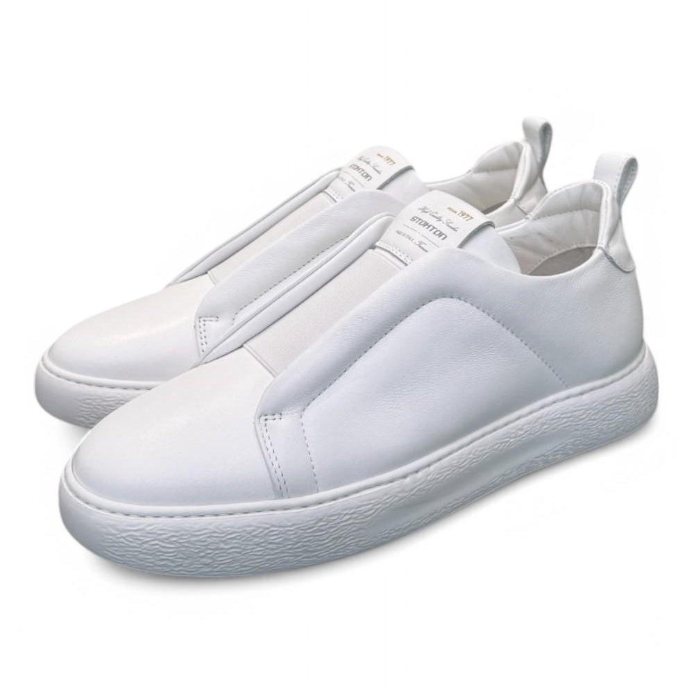 Sneaker slip on uomo Stokton bianca 