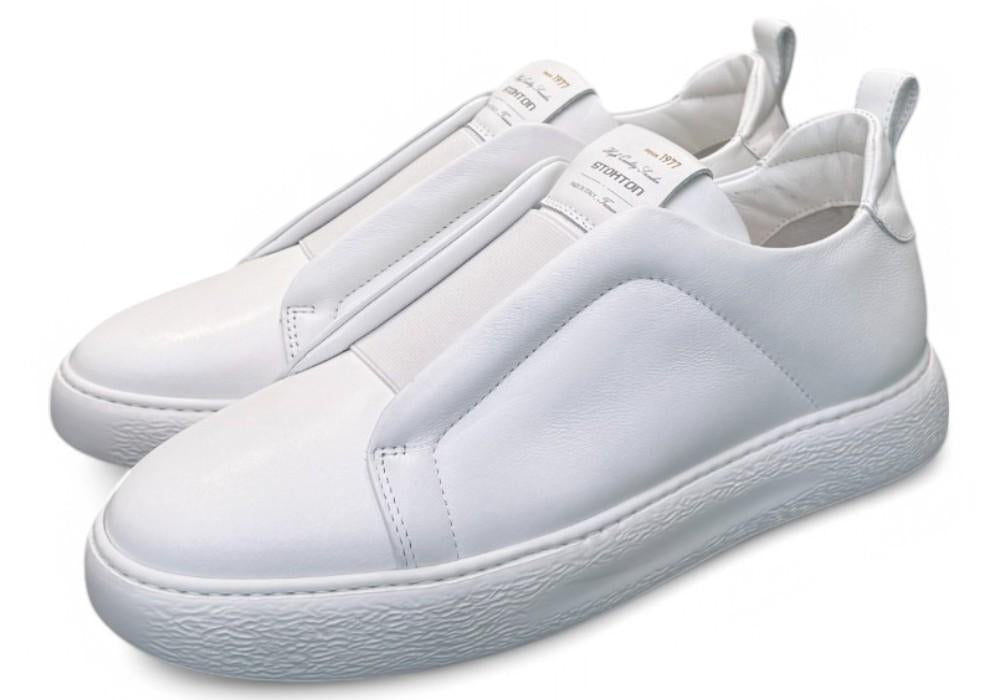Sneaker slip on uomo Stokton bianca 