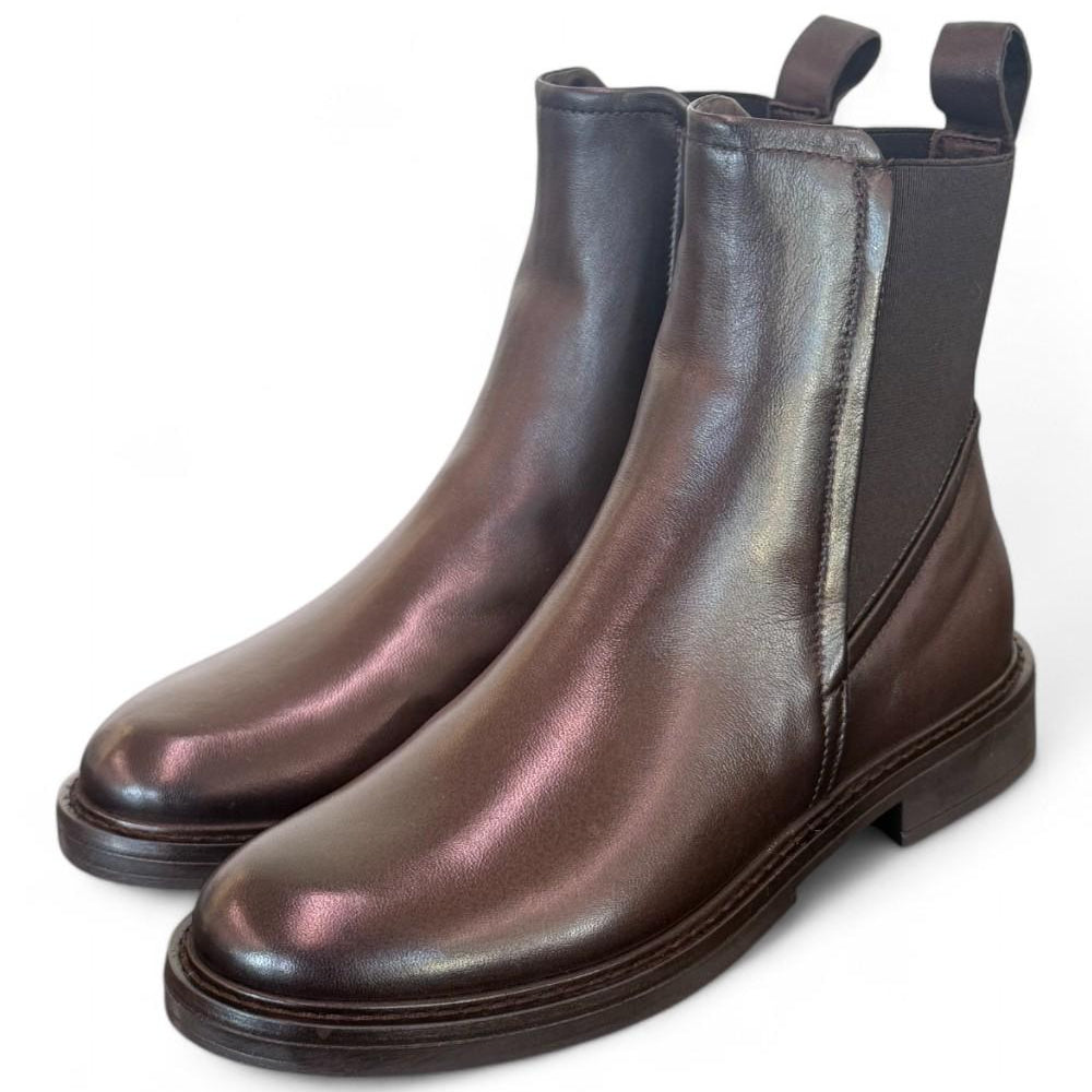 Stivaletto beatles pelle testa di moro Mjus<BR/> 