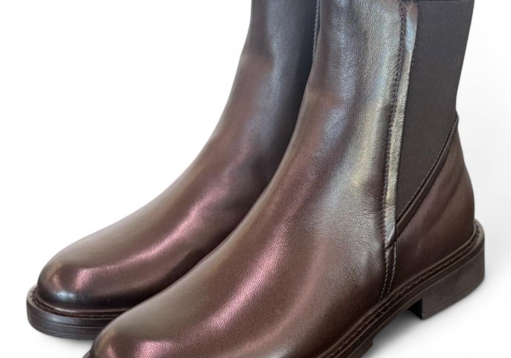 Stivaletto beatles pelle testa di moro Mjus<BR/> 