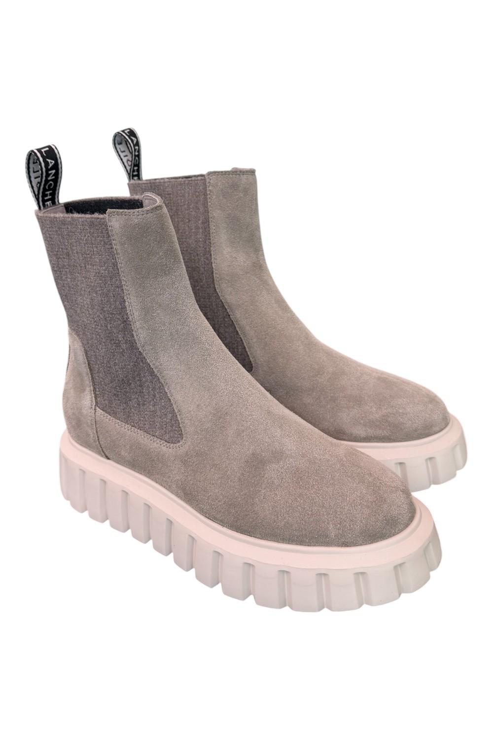Beatles Grenelle Voile Blanche suede grigio 