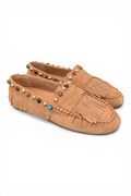 Mocassino frange suede nocciola Inuovo