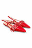 Slingback cintini vernice rossa  flat Les Autres