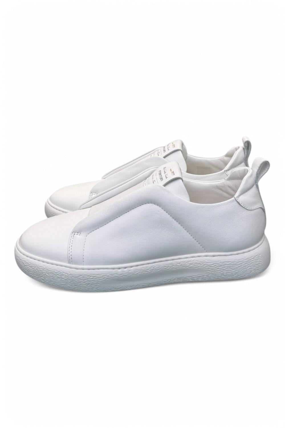 Sneaker slip on uomo Stokton bianca 