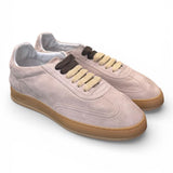 Sneaker uomo Soldini 80 Akira suede forato taupe chiaro 