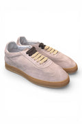 Sneaker uomo Soldini 80 Akira suede forato taupe chiaro