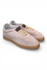 Sneaker uomo Soldini 80 Akira suede forato taupe chiaro