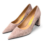 Decolté suede taupe tacco grosso CHICONIC<BR/> 