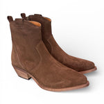 Stivaletto texano corto suede testa di moro Ranye<BR/> 