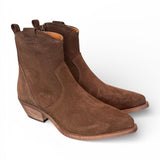Stivaletto texano corto suede testa di moro Ranye<BR/> 