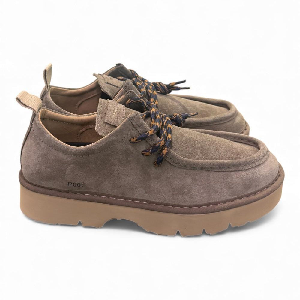 Allacciato uomo Panchic P009 ingegnere suede brown stone 