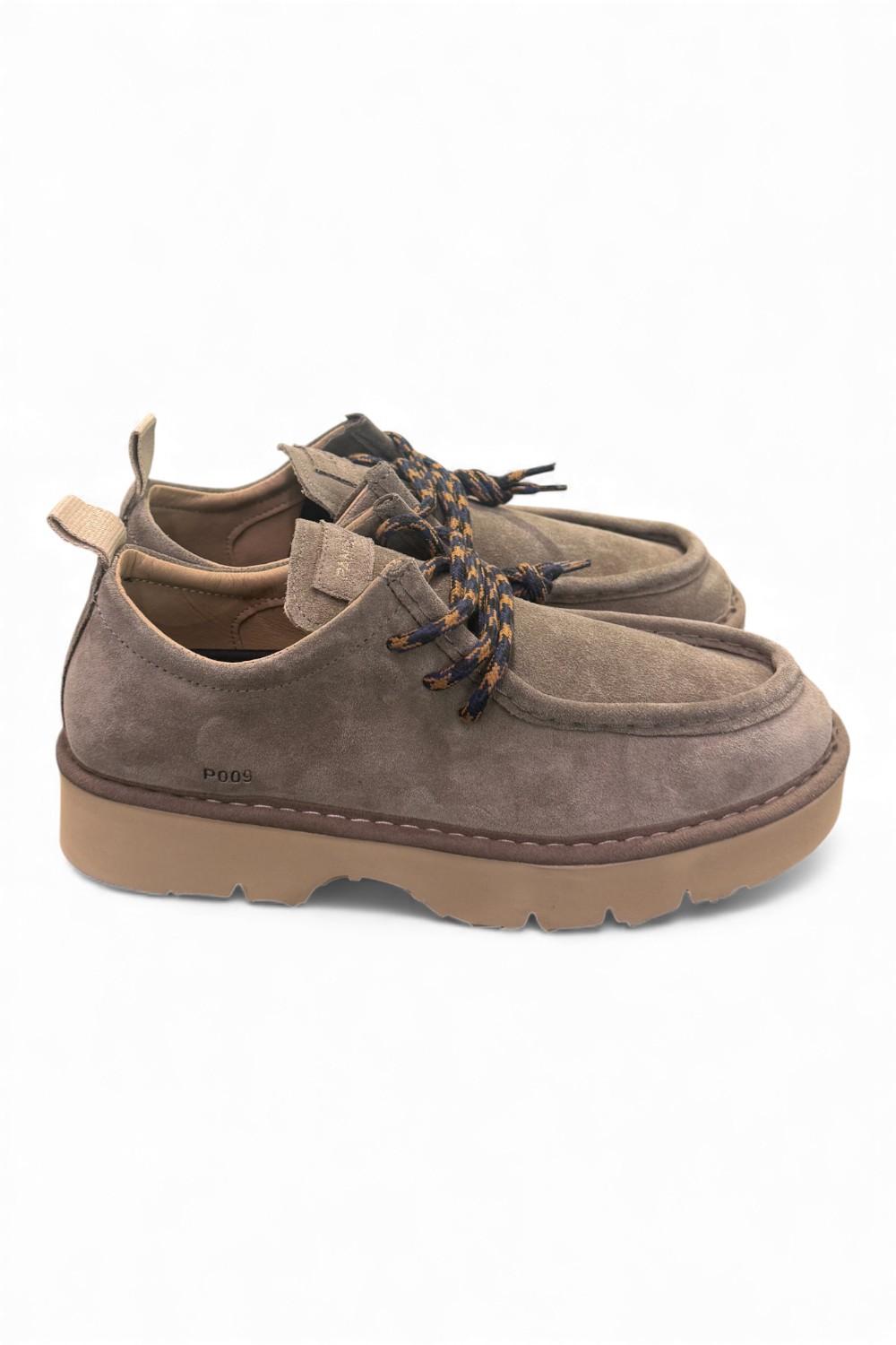 Allacciato uomo Panchic P009 ingegnere suede brown stone 