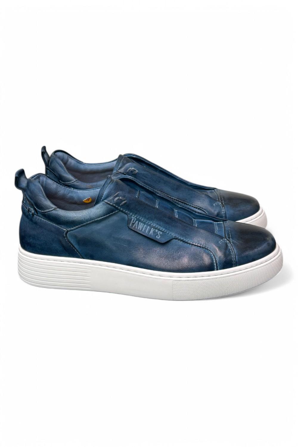 Sneaker uomo slip on blu Pawelks 