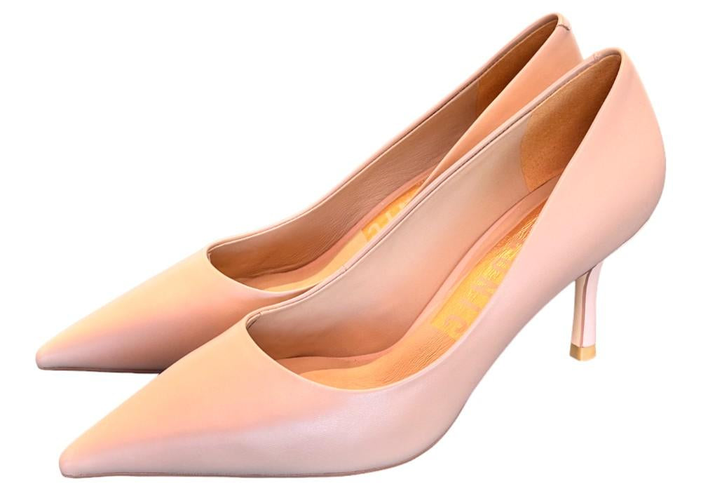 Decolté pelle nude tacco 70 Chiconic<BR/> 