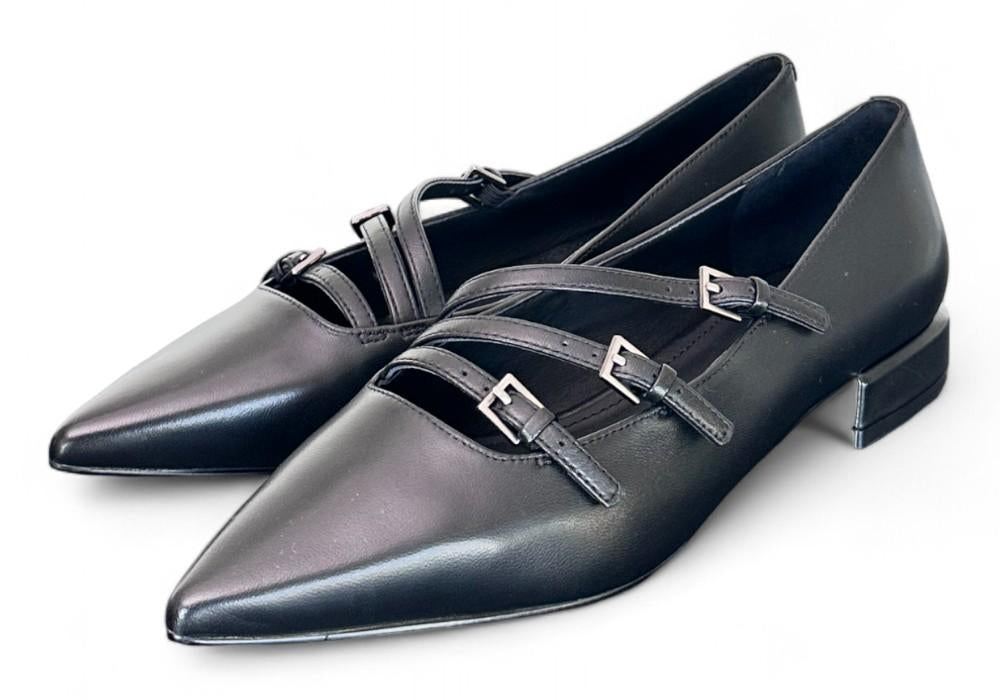 Ballerina cintini pelle nera Bruno Premi 