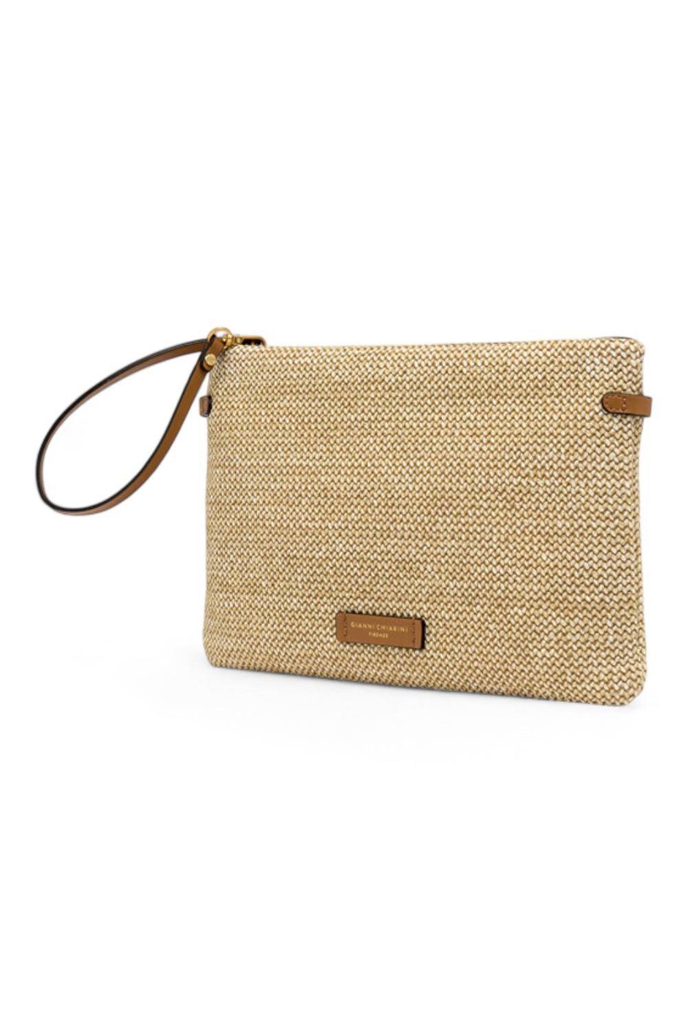 Borsa pochette Hermy rafia Gianni Chiarini<BR/> 