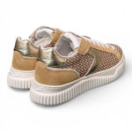Sneaker donna Voile Blanche Lipari 1E53 tessuto beige platino 