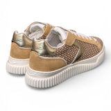 Sneaker donna Voile Blanche Lipari 1E53 tessuto beige platino 