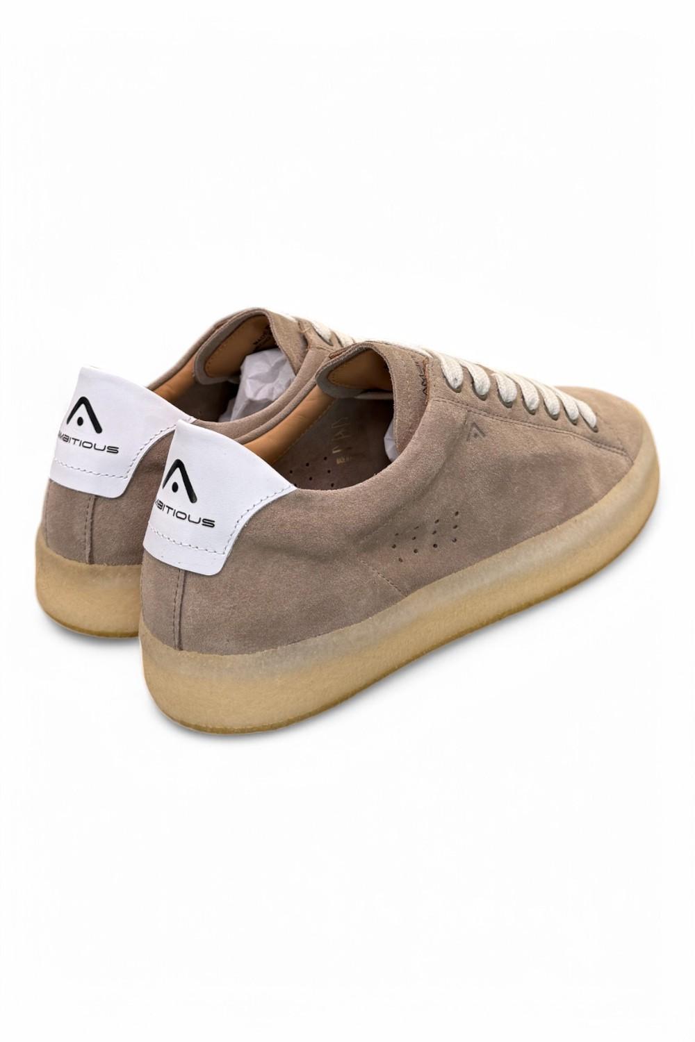 Sneaker camoscio taupe fondo para Ambitious<BR/> 