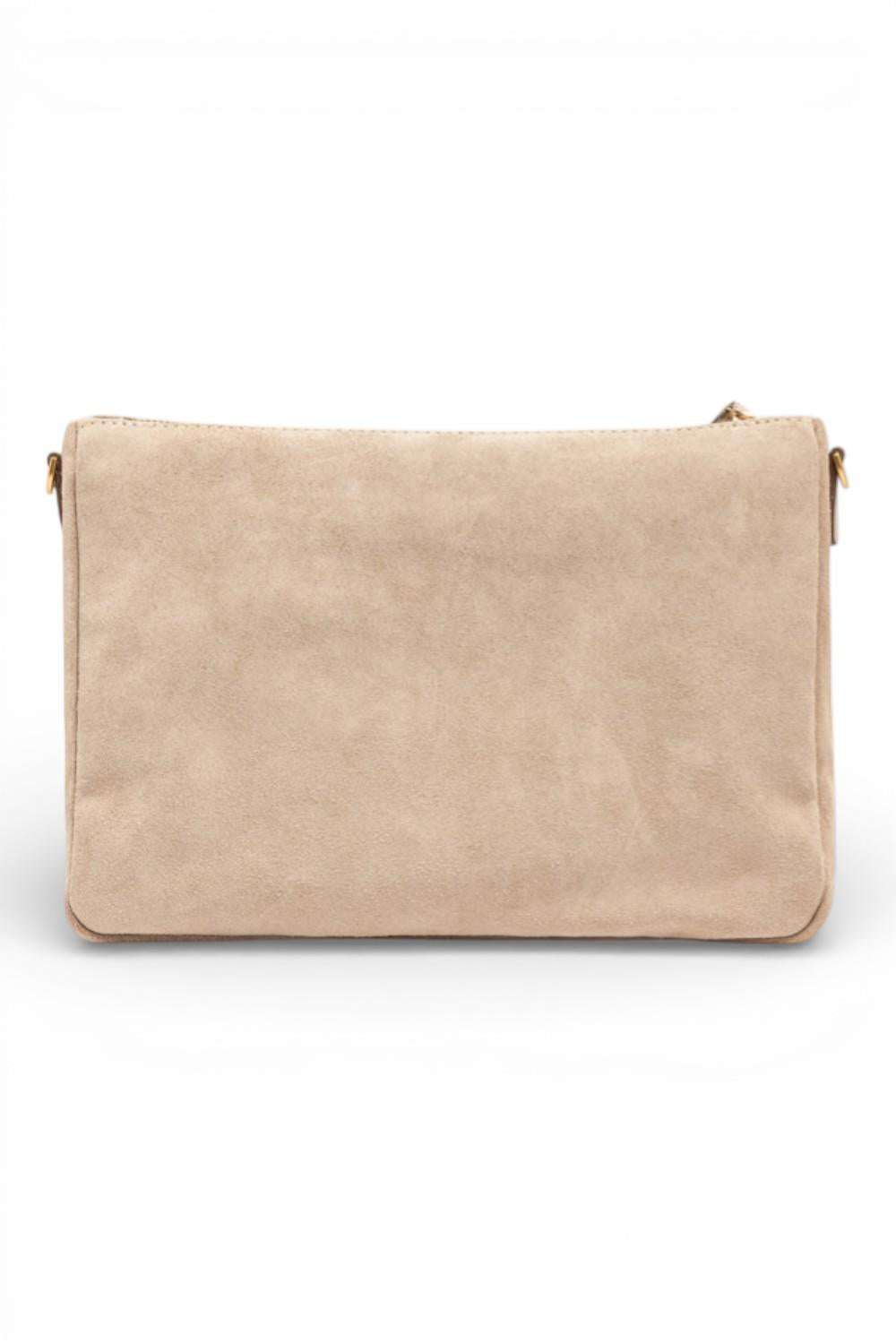 Pochette Nora suede nude Gianni Chiarini<BR/> 