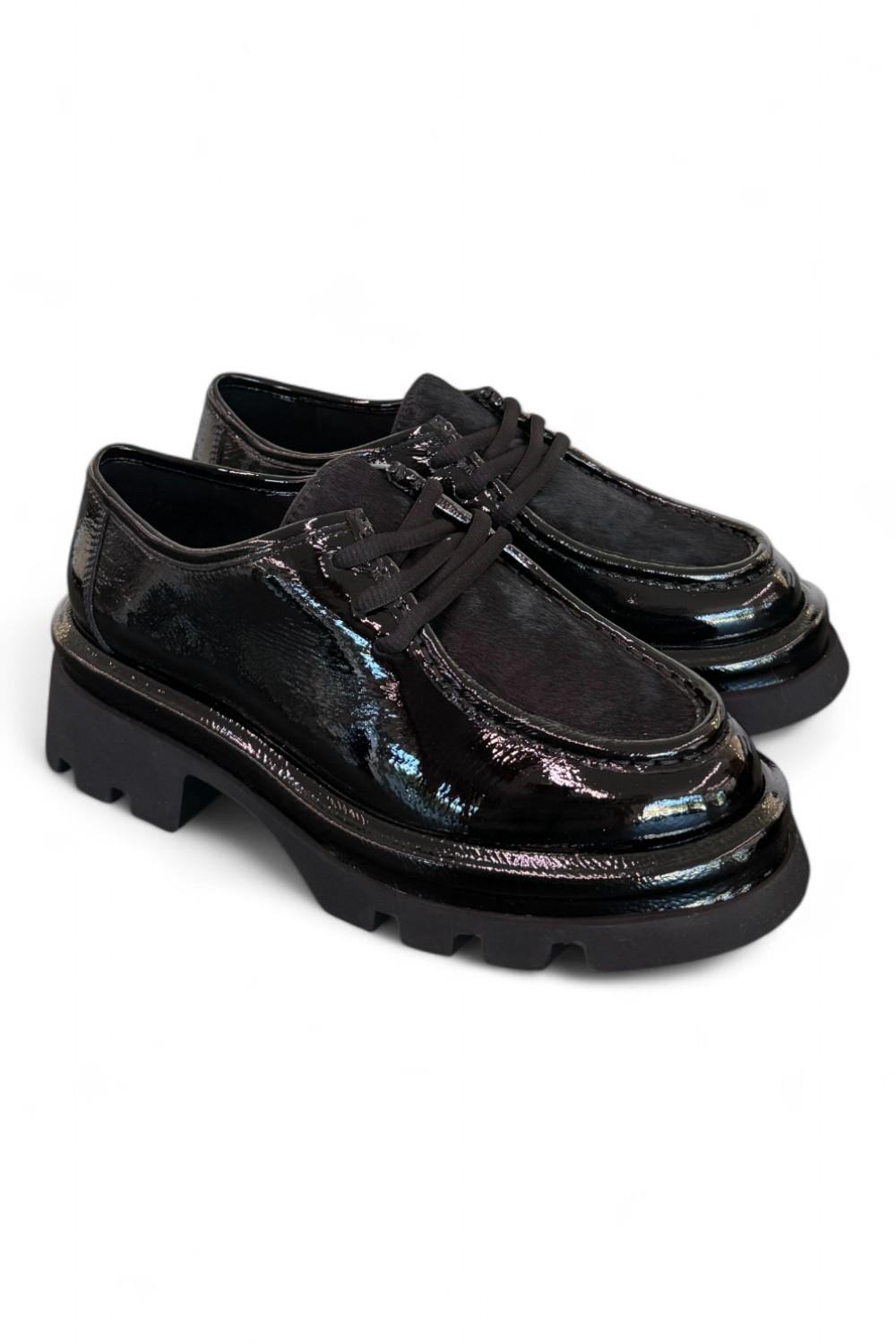 Scarpa allacciata ingegnere naplak nero Bruno Premi 