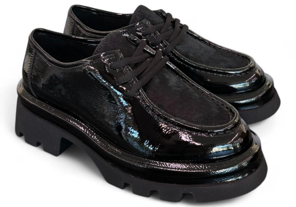 Scarpa allacciata ingegnere naplak nero Bruno Premi 
