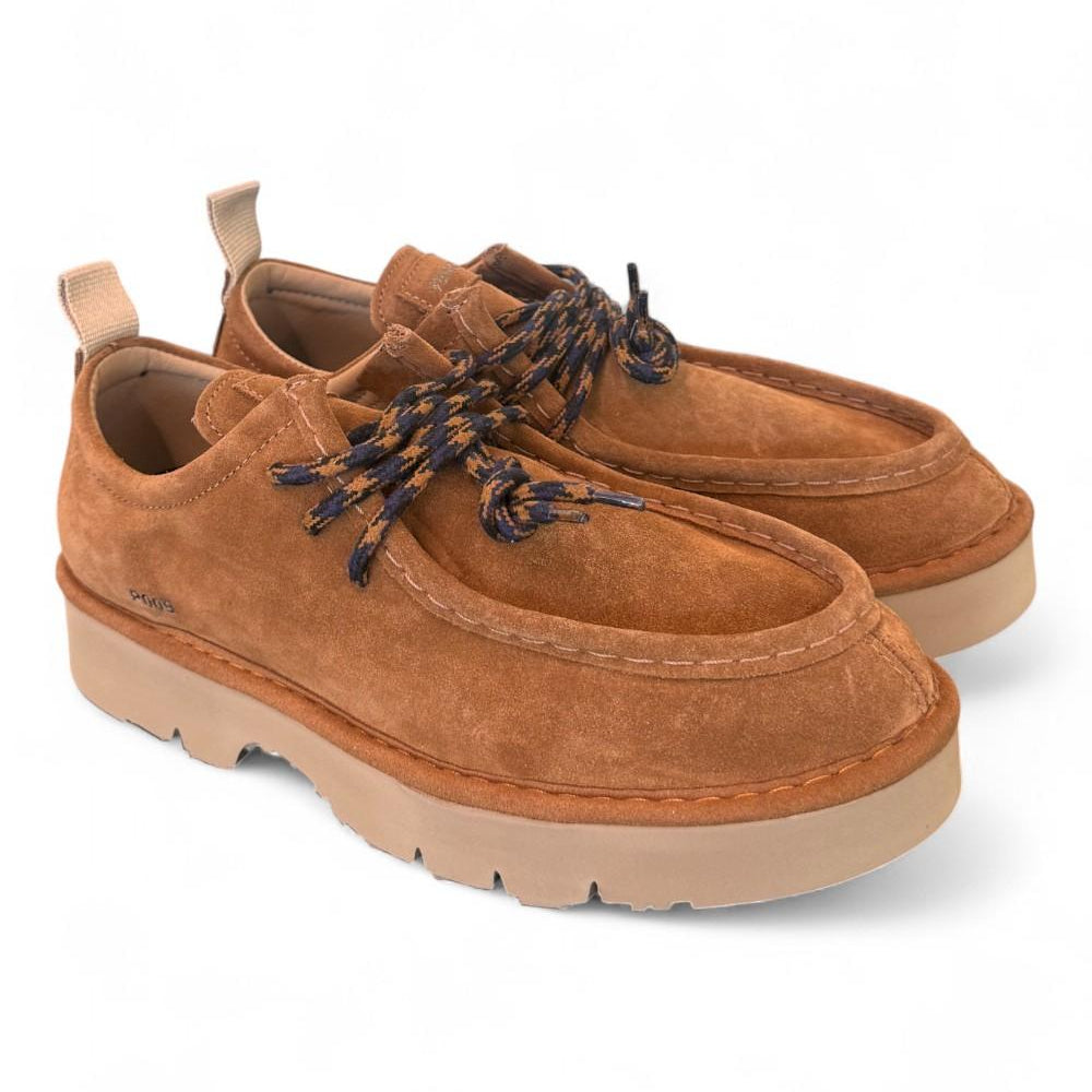 Allacciato uomo Panchic P009 ingegnere suede cognac 
