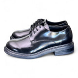 Allacciato liscio donna Uma Parker man style nero<BR/> 