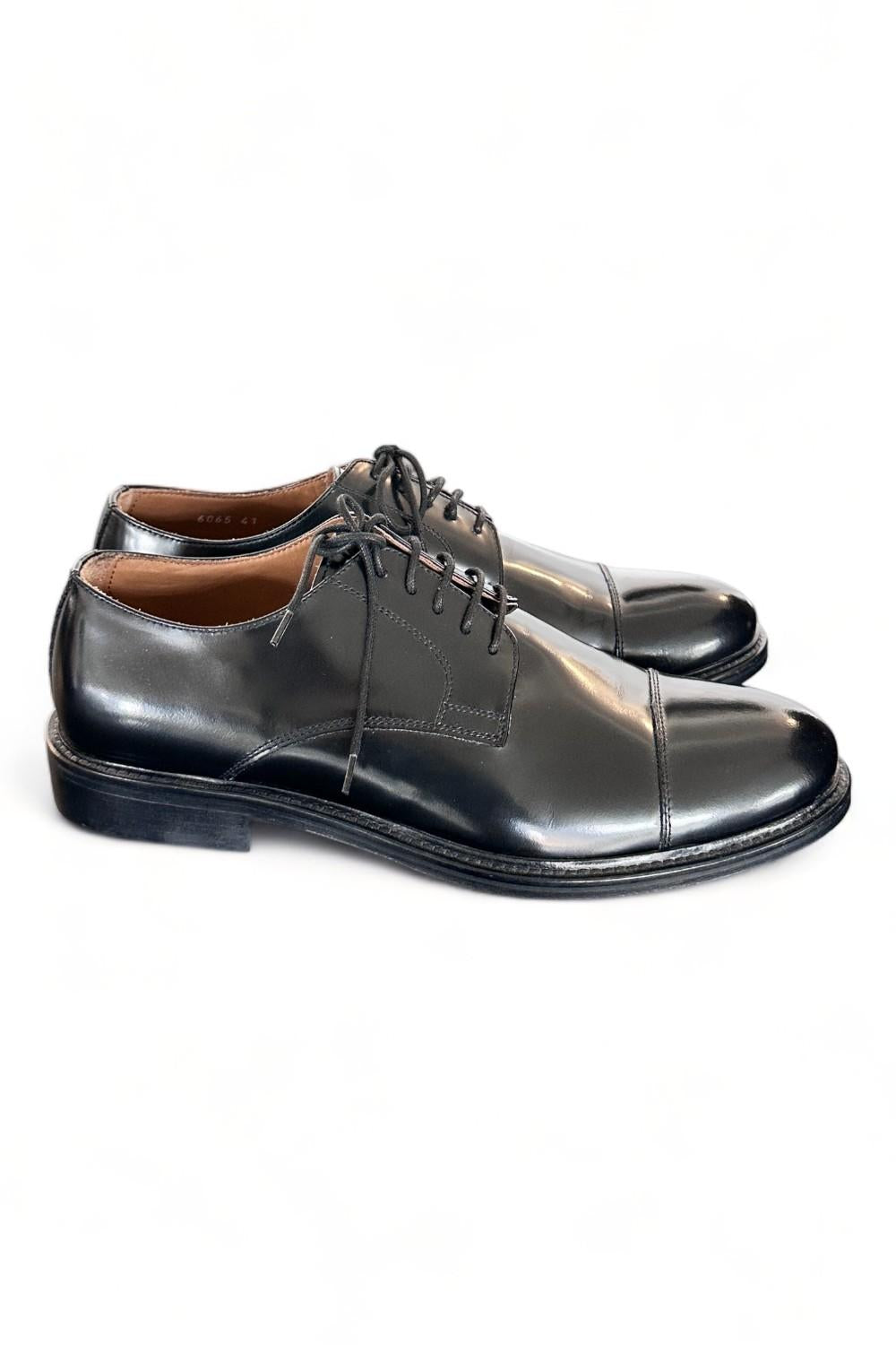 Scarpa uomo derby puntale nero Franco Fedele 