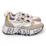 Sneaker donna Voile Blanche Club 105 bianca oro 1N03 